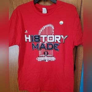 Boston Red Sox H18tory Made 2018 world series championships Mens Tshirt Medium